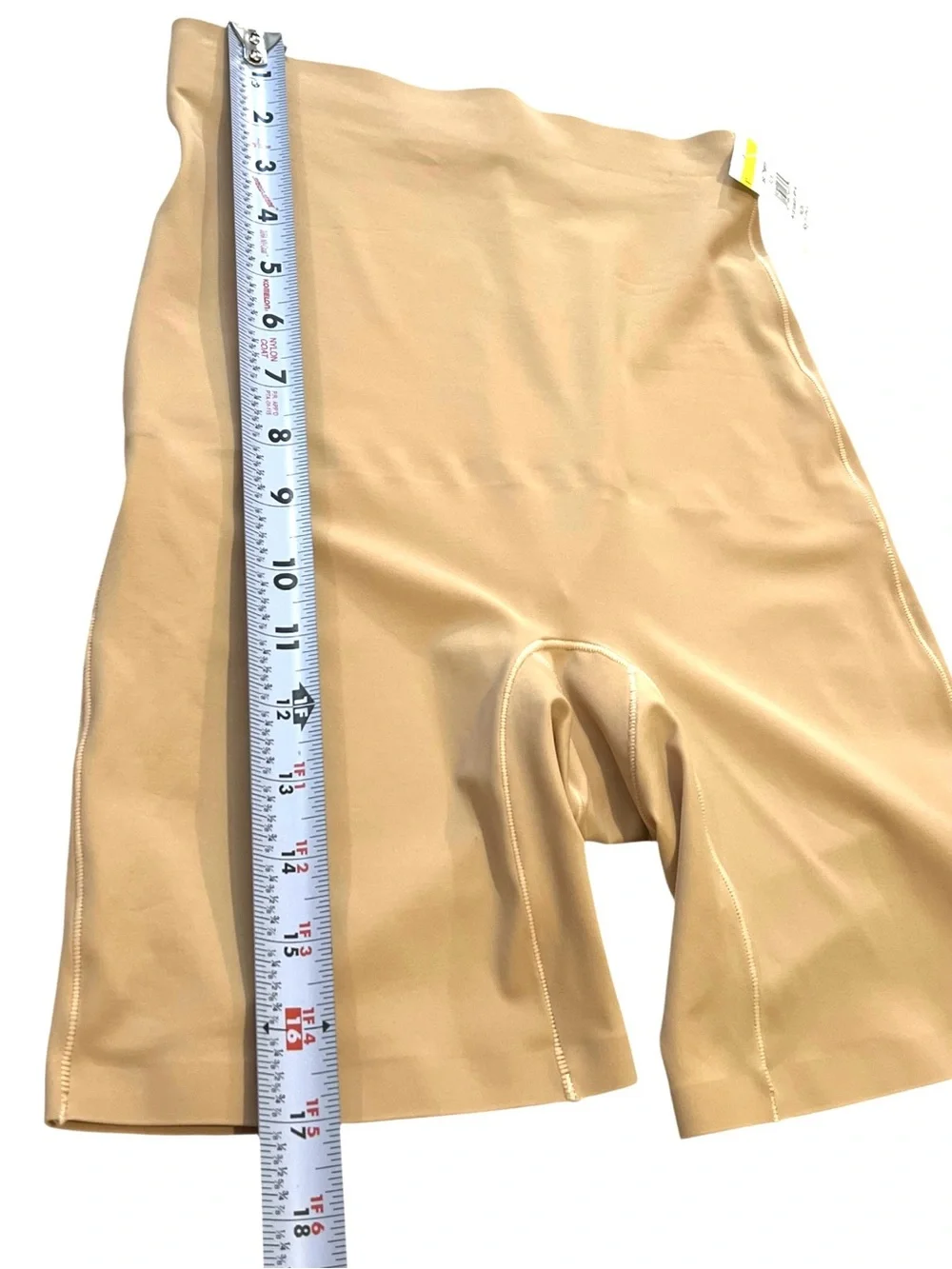 Skinnygirl Ultra Smooth Firm Control Mid-Thigh Shaper, Color Nude/Tan, Sz Small